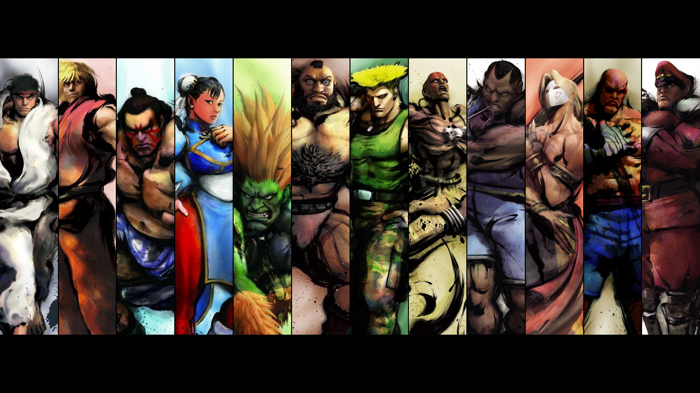 video game man. Street Fighter. collage. video games. Street Fighter IV. video game art. video