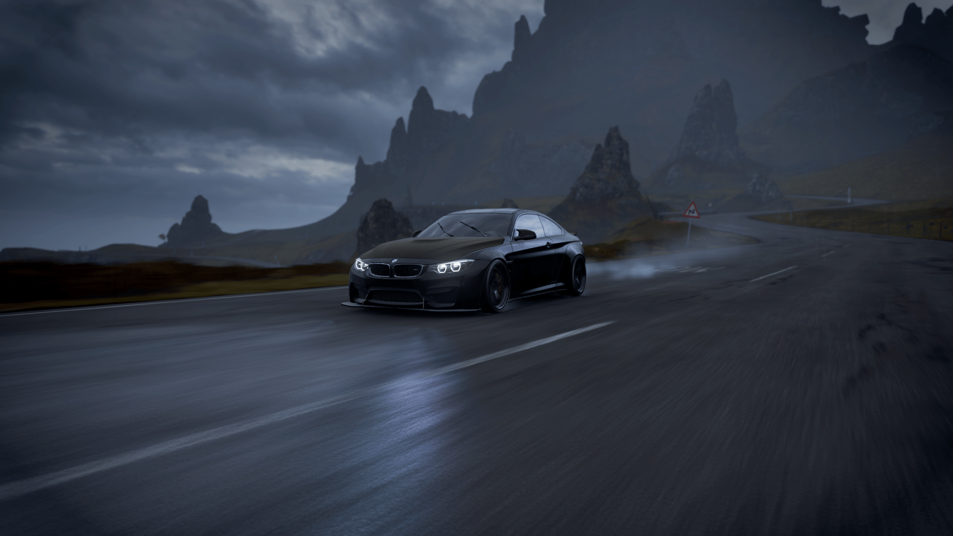 BMW M4, BMW, Forza Horizon 4, car, video games, road 1920x1080