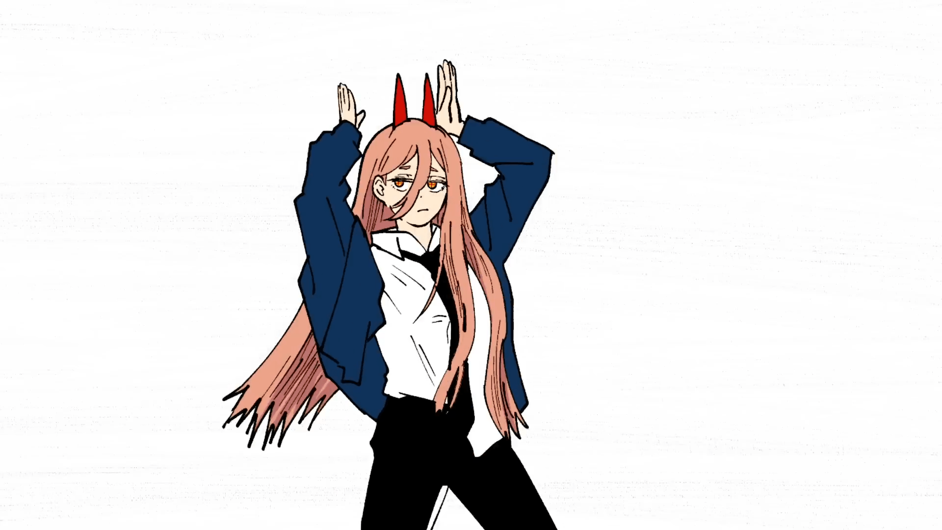 Chainsaw Man, Power (Chainsaw Man), colorful, anime, anime girls