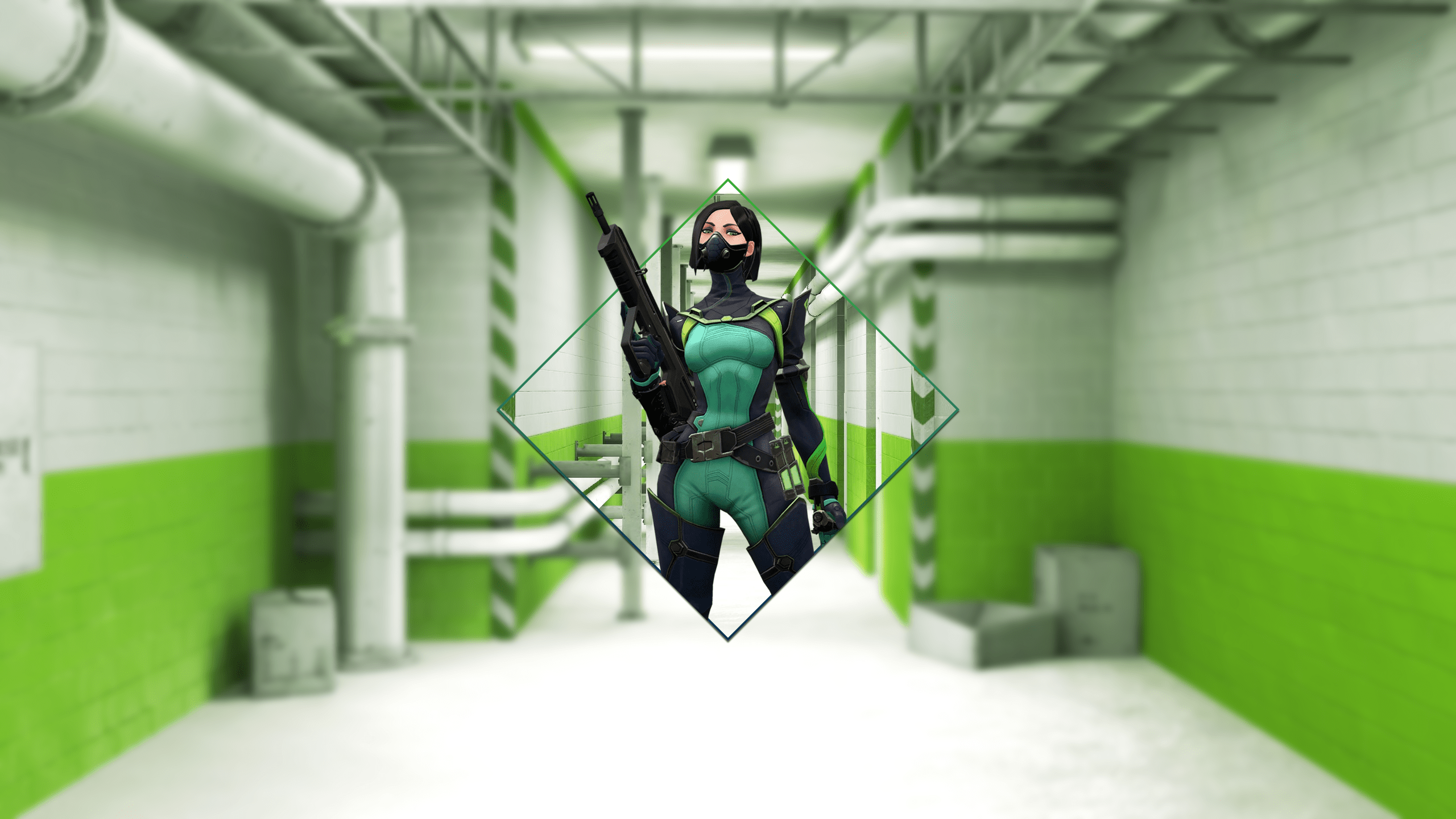 girls with guns, dark hair, viper (valorant), Valorant, renders in