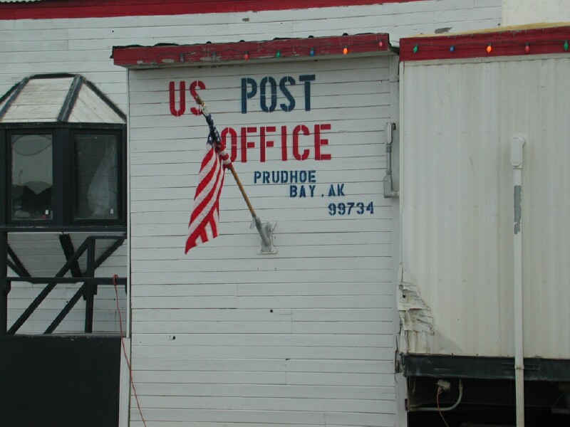 Post Office at Prudhoe Bay, no school at Prudhoe Bay(CLICK ON PICTURE