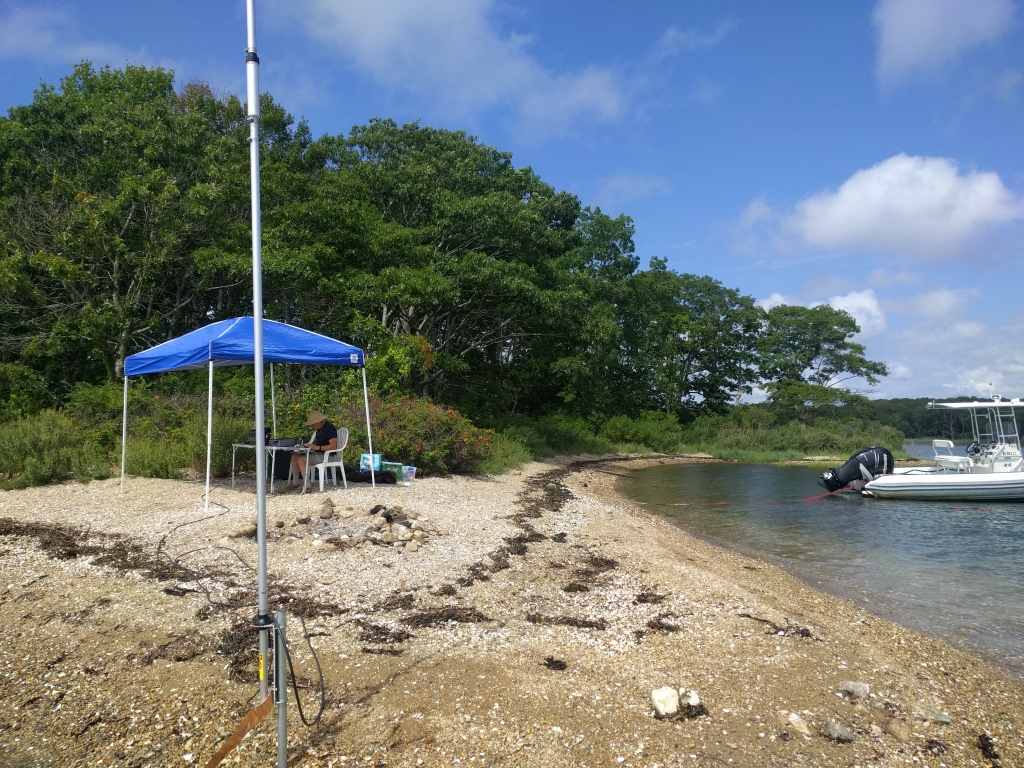 Gardner Island, Officially Activated as RI016S Newport County Radio Club