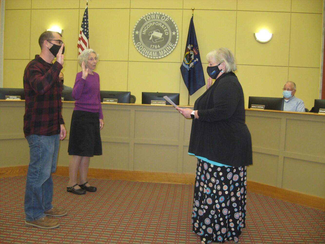 Gorham councilors sworn in