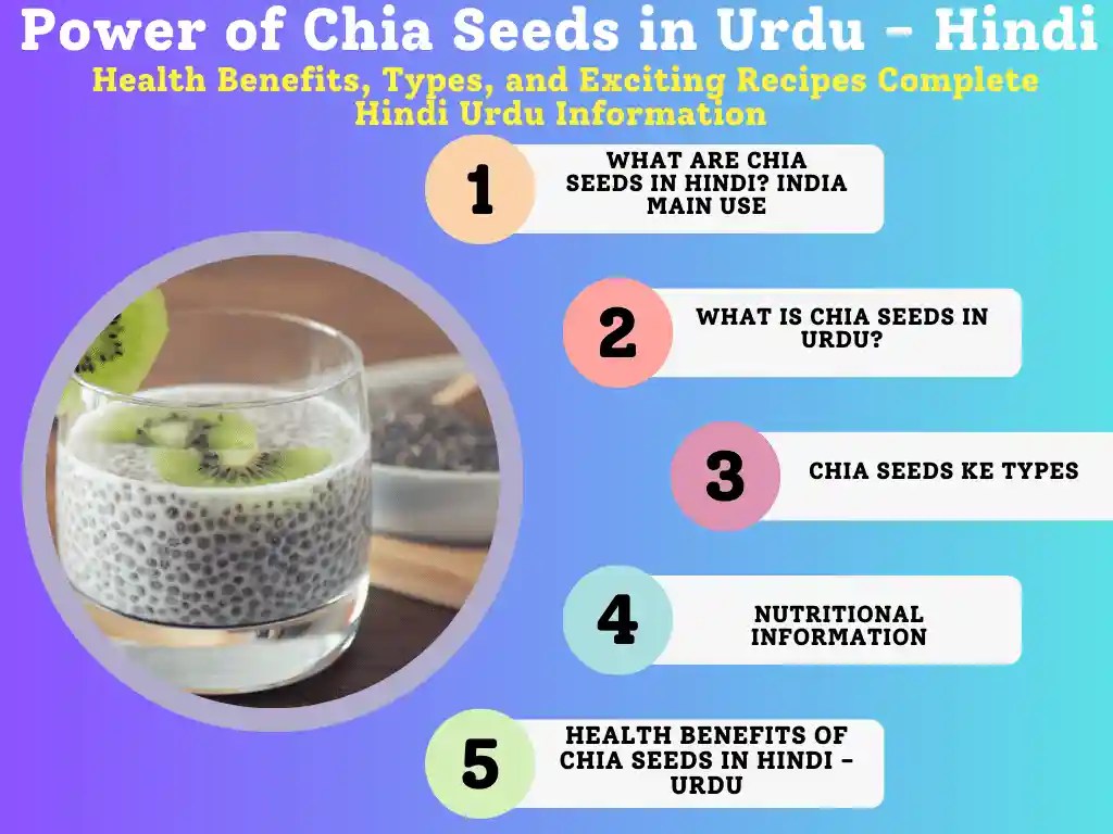 Chia Seeds in Urdu Benefits, Types, Top 30+ Recipes