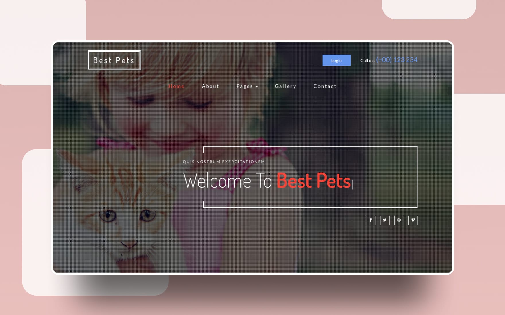 Best Pets an Animals Category Bootstrap Responsive  Template