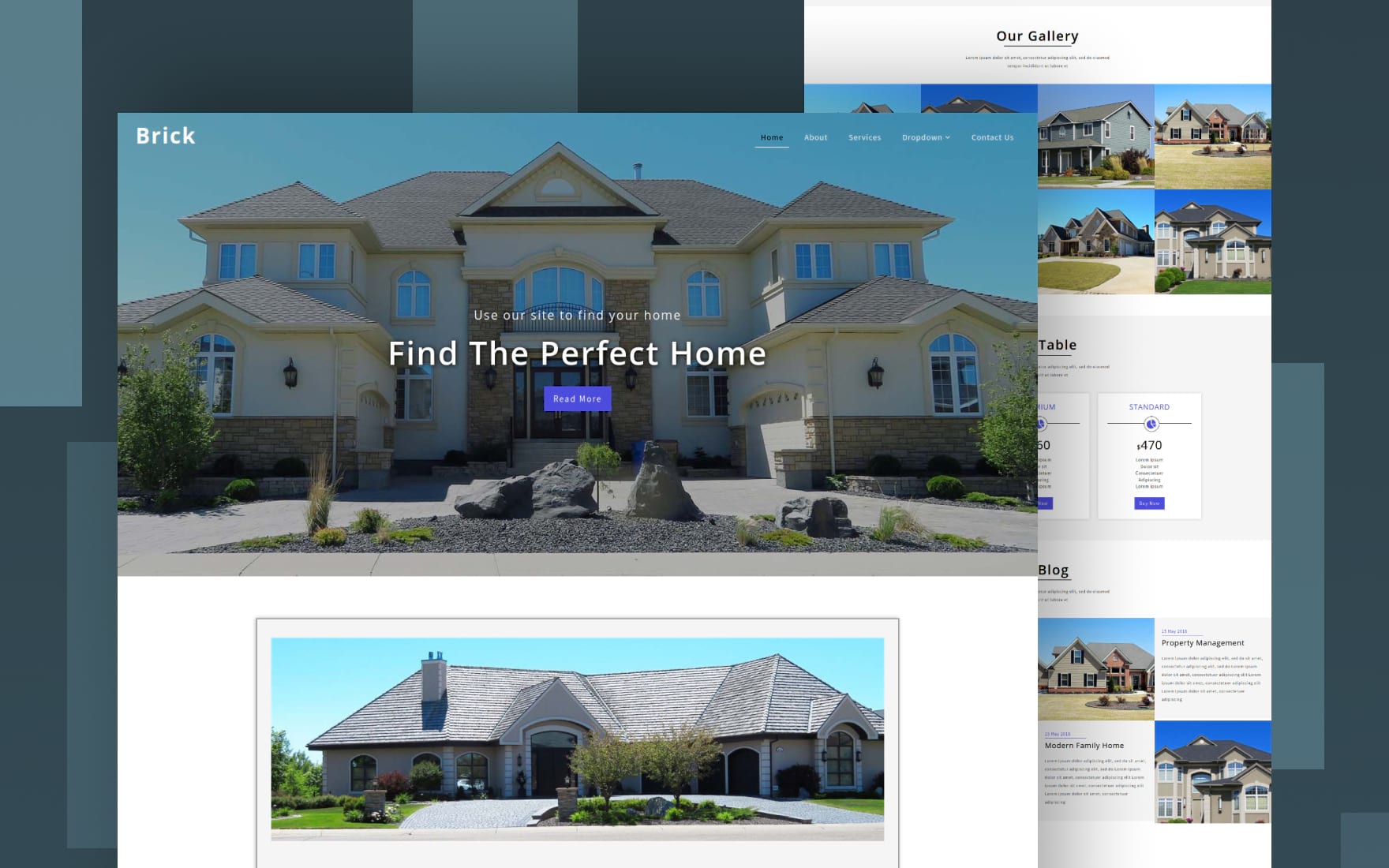 Brick Real Estate site Template » W3Layouts