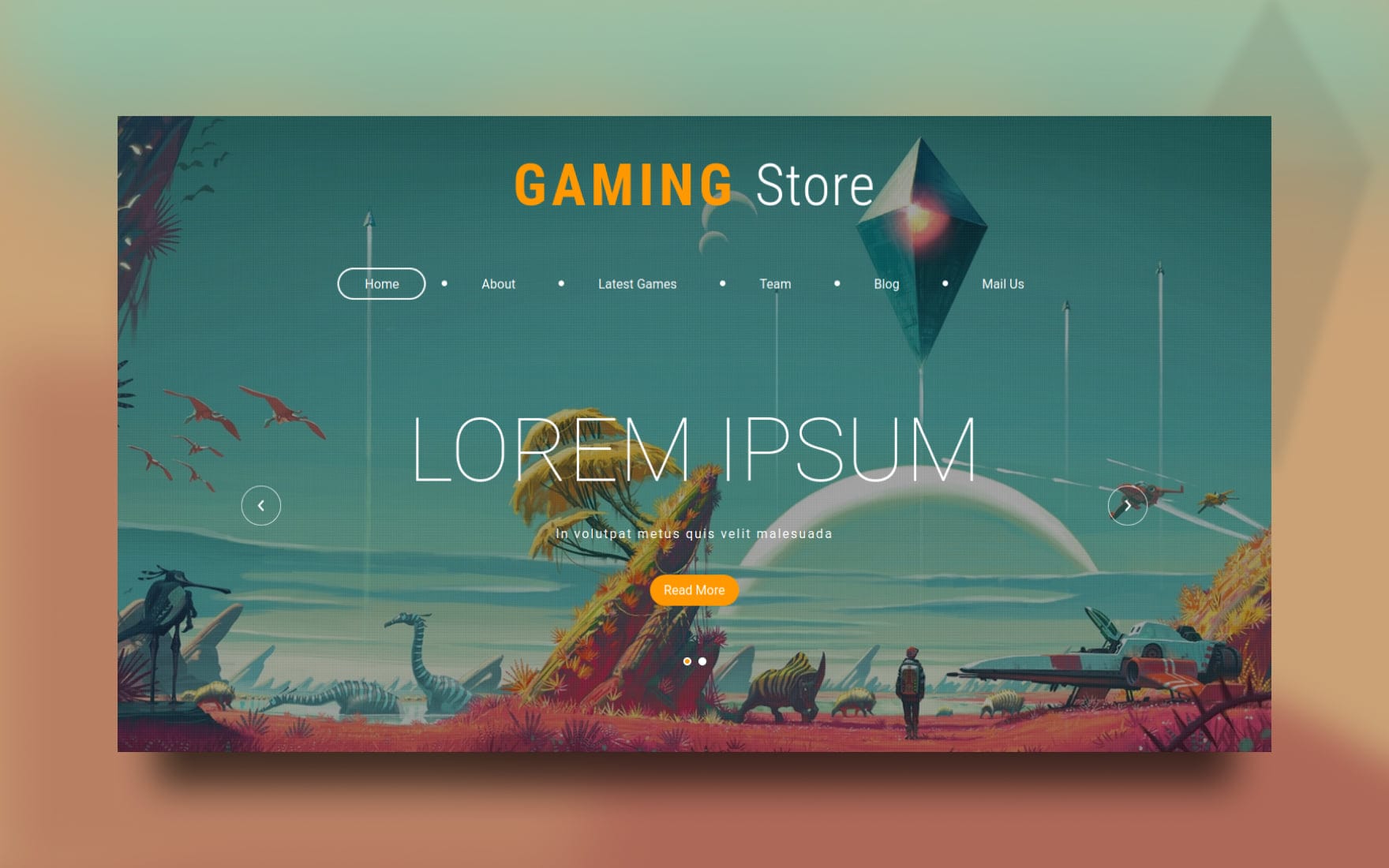 Gaming Store site Template » W3Layouts