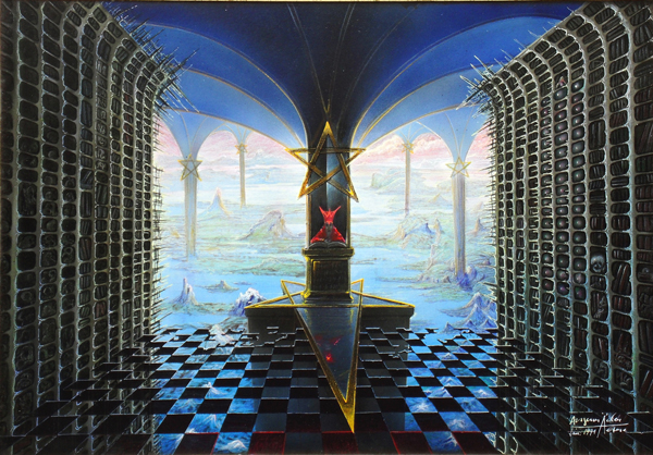 Der MagierFantastische KunstFantastic ArtPhantastischer Realismus