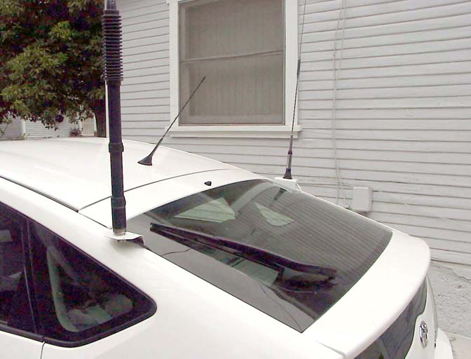 No Holes Antenna Hardmount On Prius Hatchback