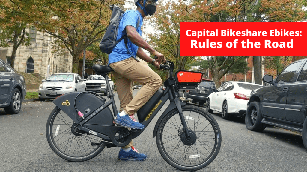 Rules of the road on a Bikeshare ebike. Washington Area Bicyclist