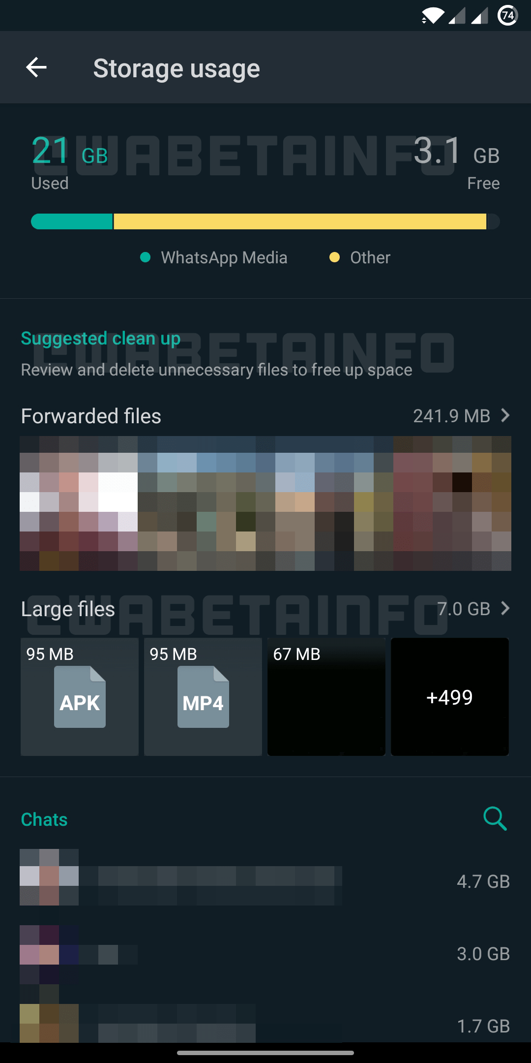 WhatsApp is implementing new tools for Storage Usage WABetaInfo