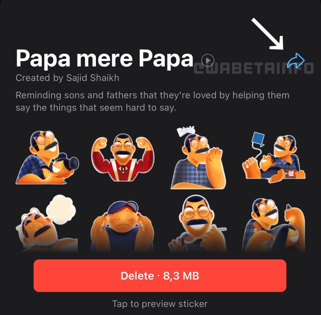 You can now forward official WhatsApp sticker packs on iOS WABetaInfo