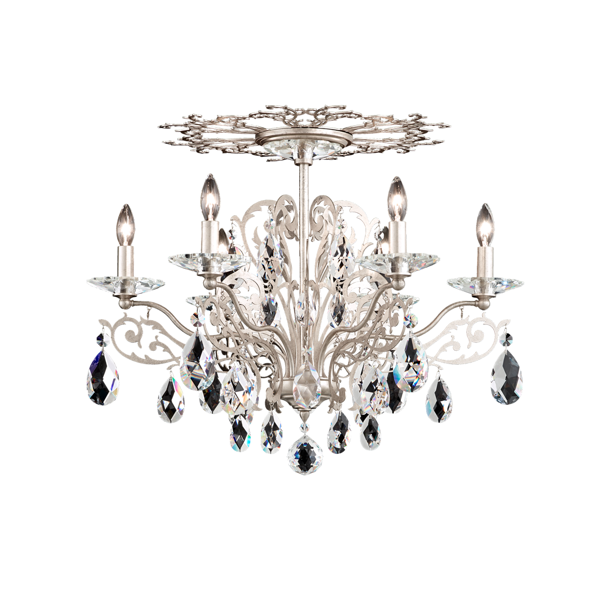 Flush & SemiFlush Mount Lighting Schonbek Crystal