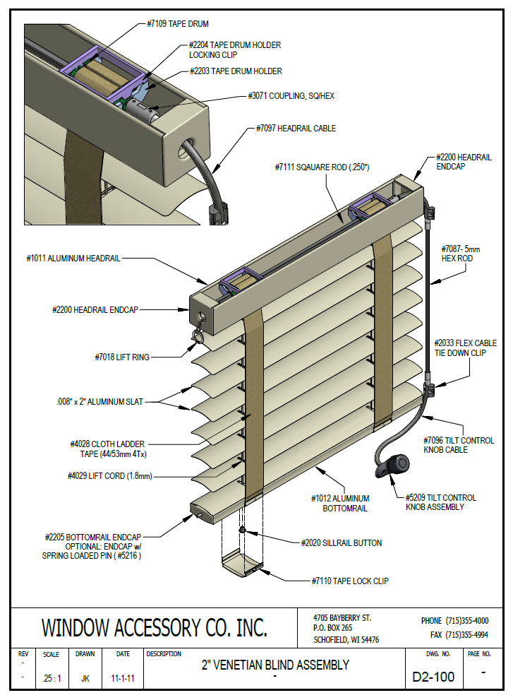 2inchsetup Window Accessory Company Inc