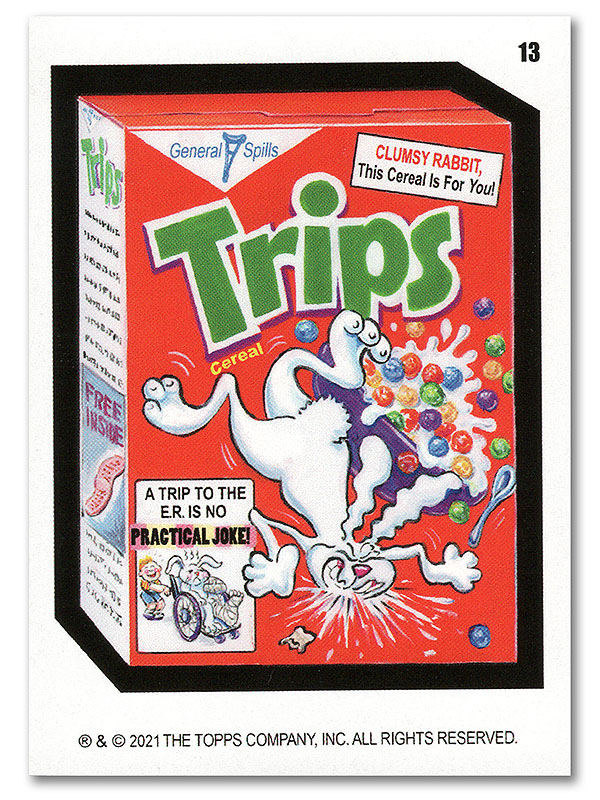 Wacky Packages Monthly Series May 2021 Sticker 13 Trips