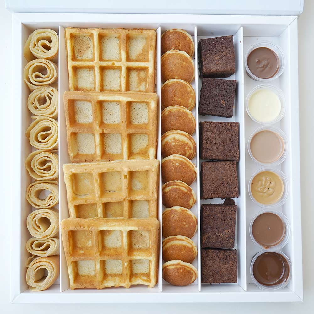 Assorted Family Box Waffle & Crepe Best Waffles, Crepes, Pancakes