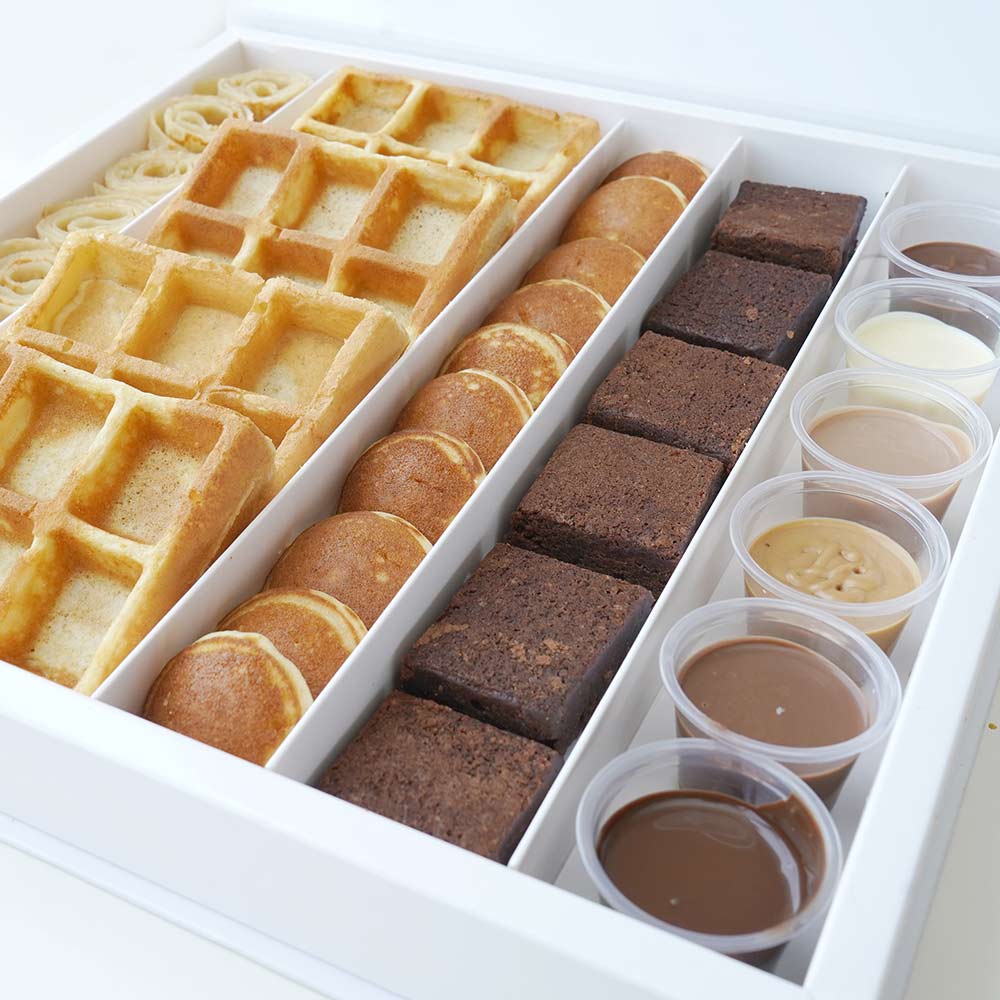 Assorted Family Box Waffle & Crepe Best Waffles, Crepes, Pancakes