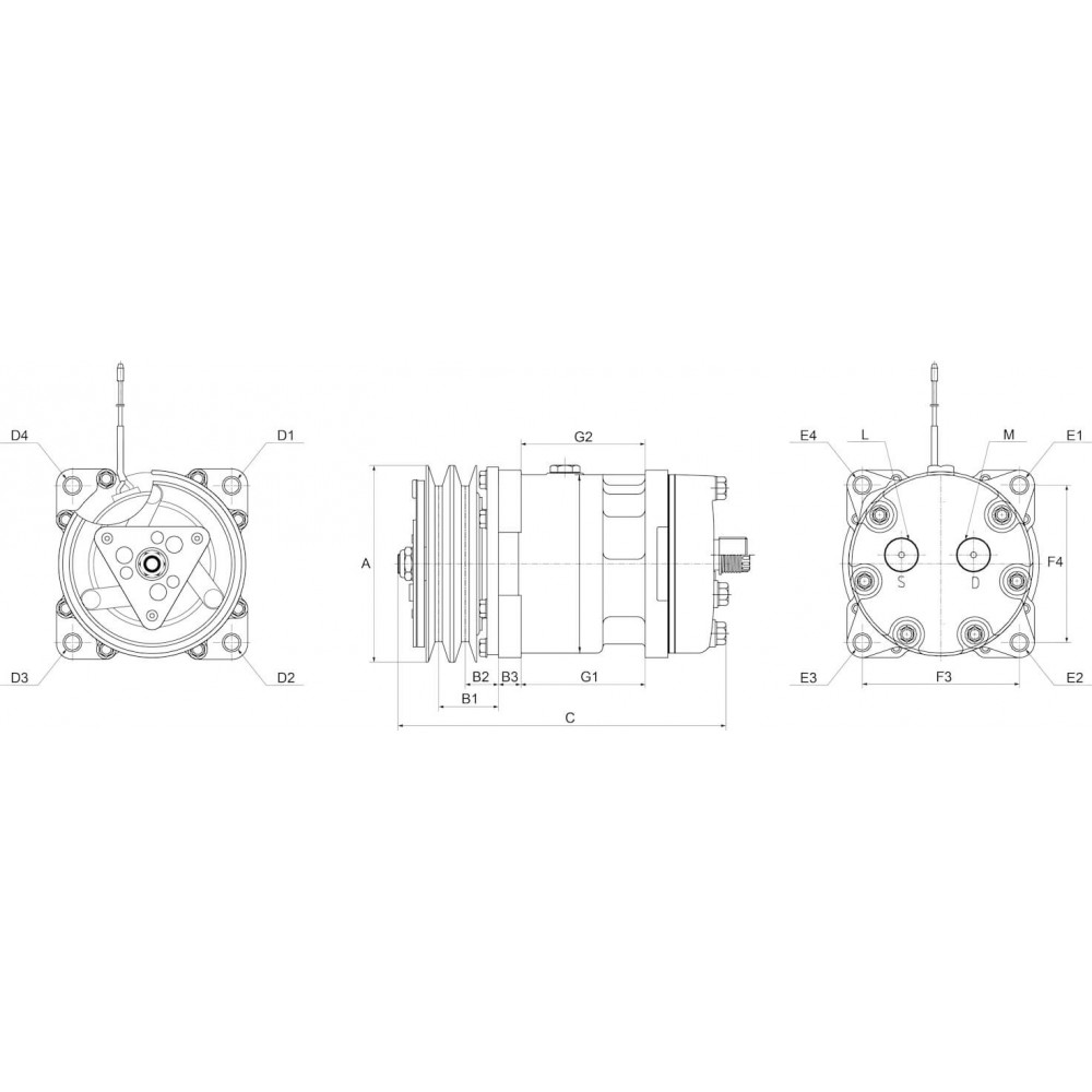 AC compressor replacing SD7H154875
