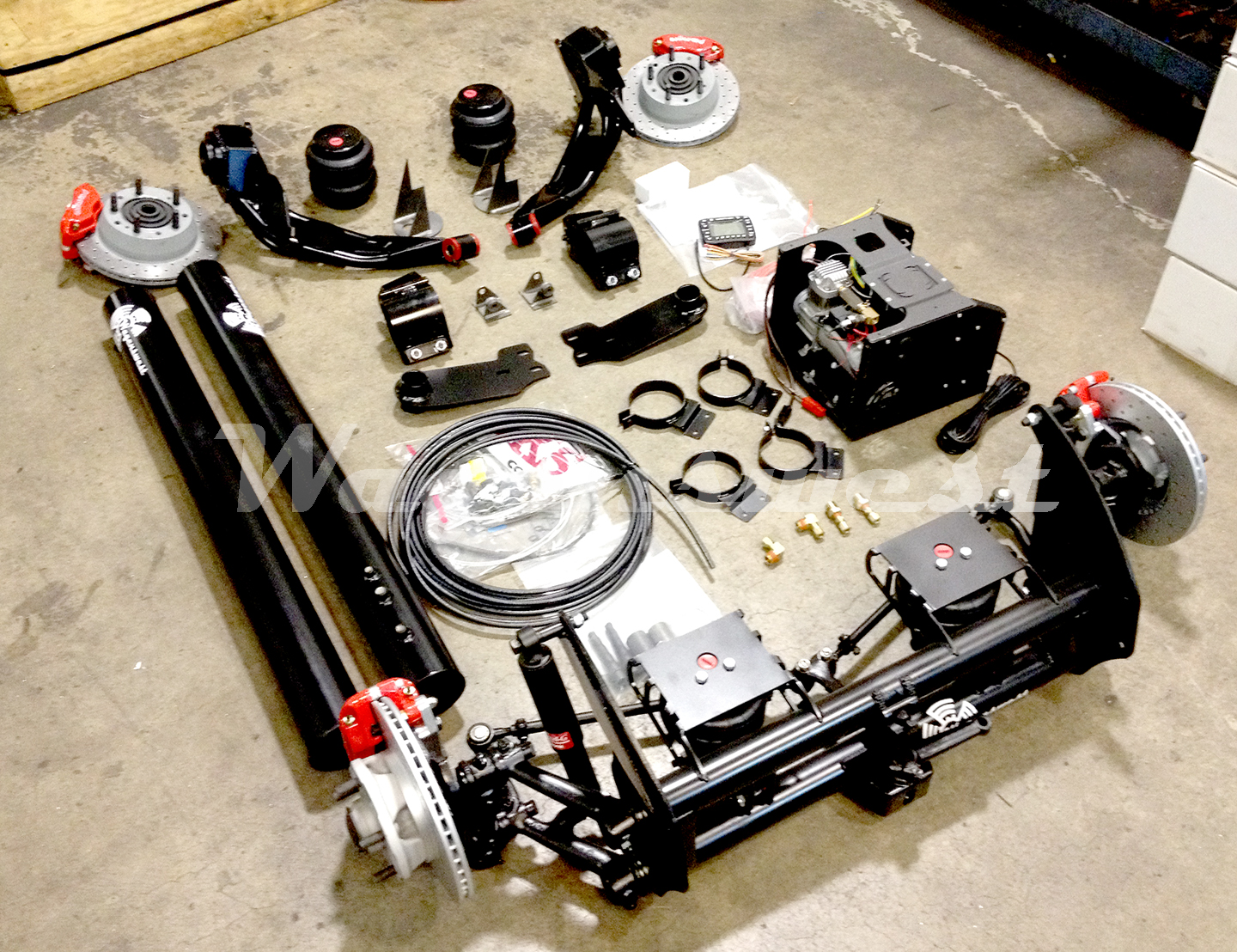 Air ride suspension for vw bus 195567 complete by Wagenswest