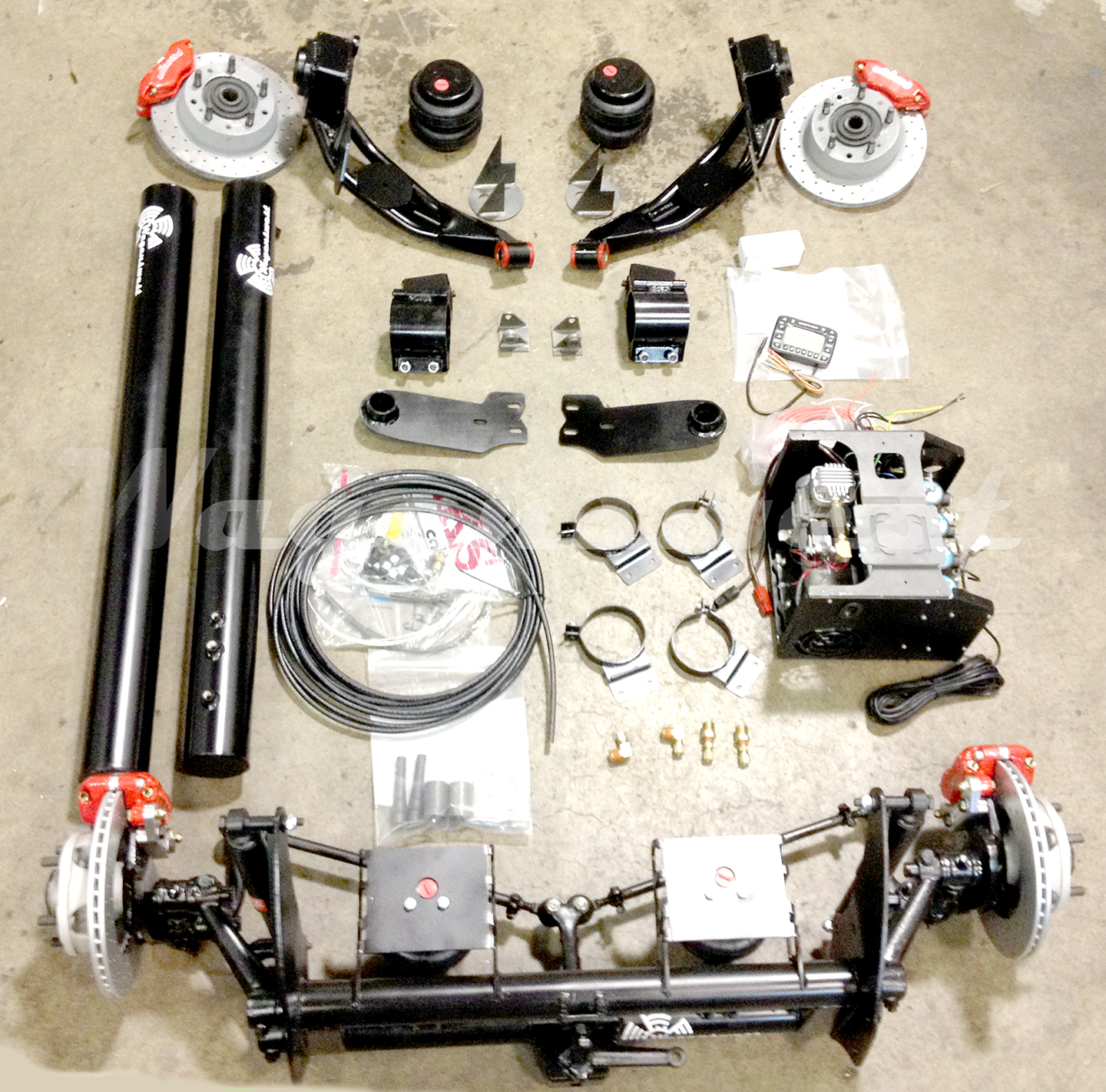 Air ride suspension for vw bus 195567 complete by Wagenswest