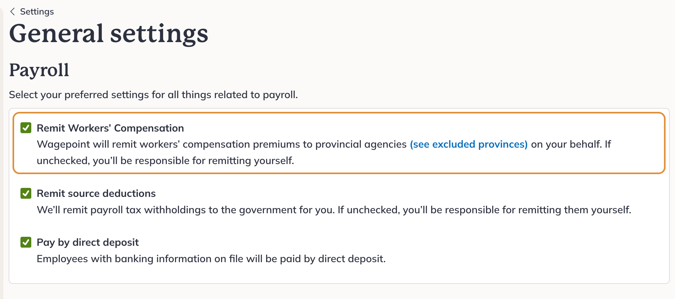 Guide Workers' Compensation Wagepoint 2.0 Knowledge Base