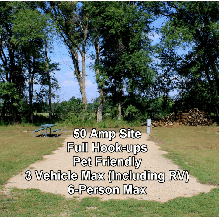 50 Amp Full Hookup Site Wagner Park Campground