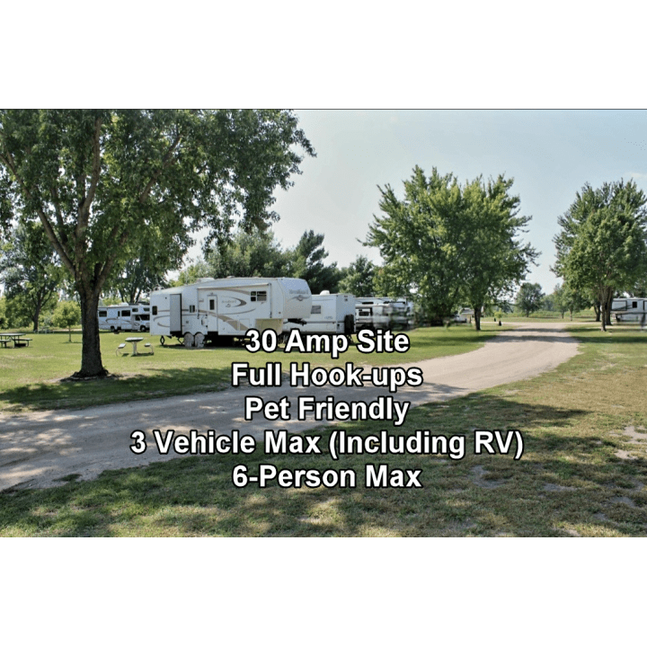 30 Amp Full Hookup Site Wagner Park Campground