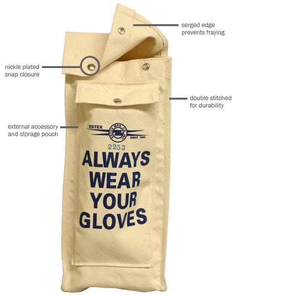 WagnerSmith Equipment Co. Canvas Glove Bag w/Pocket Low Voltage