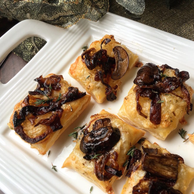 Savory Mushroom Puff Pastry Bites