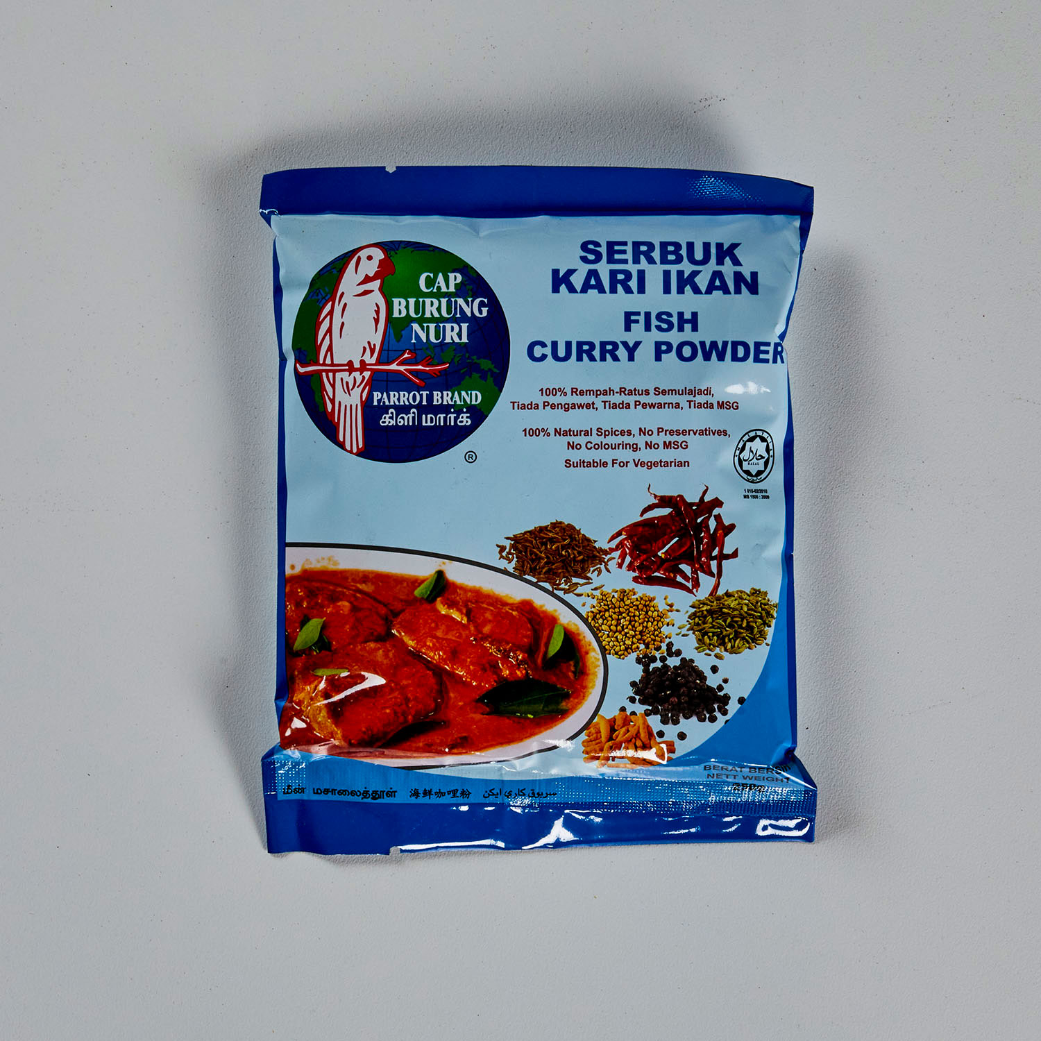 PARROT Seafood Curry Powder 250g/60 Wah Lien