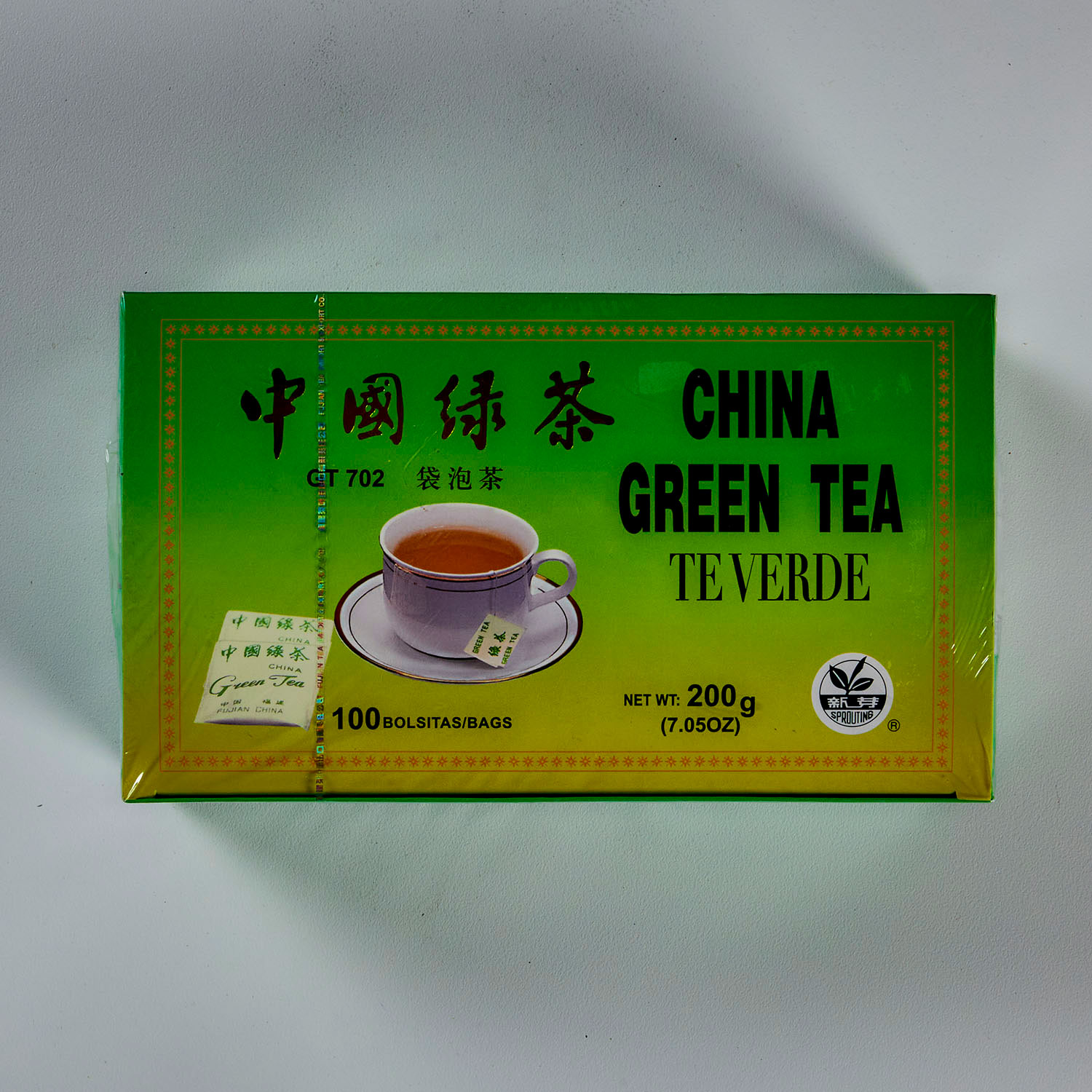 GT702 Green Tea Bag (2g*100s)/10 Wah Lien