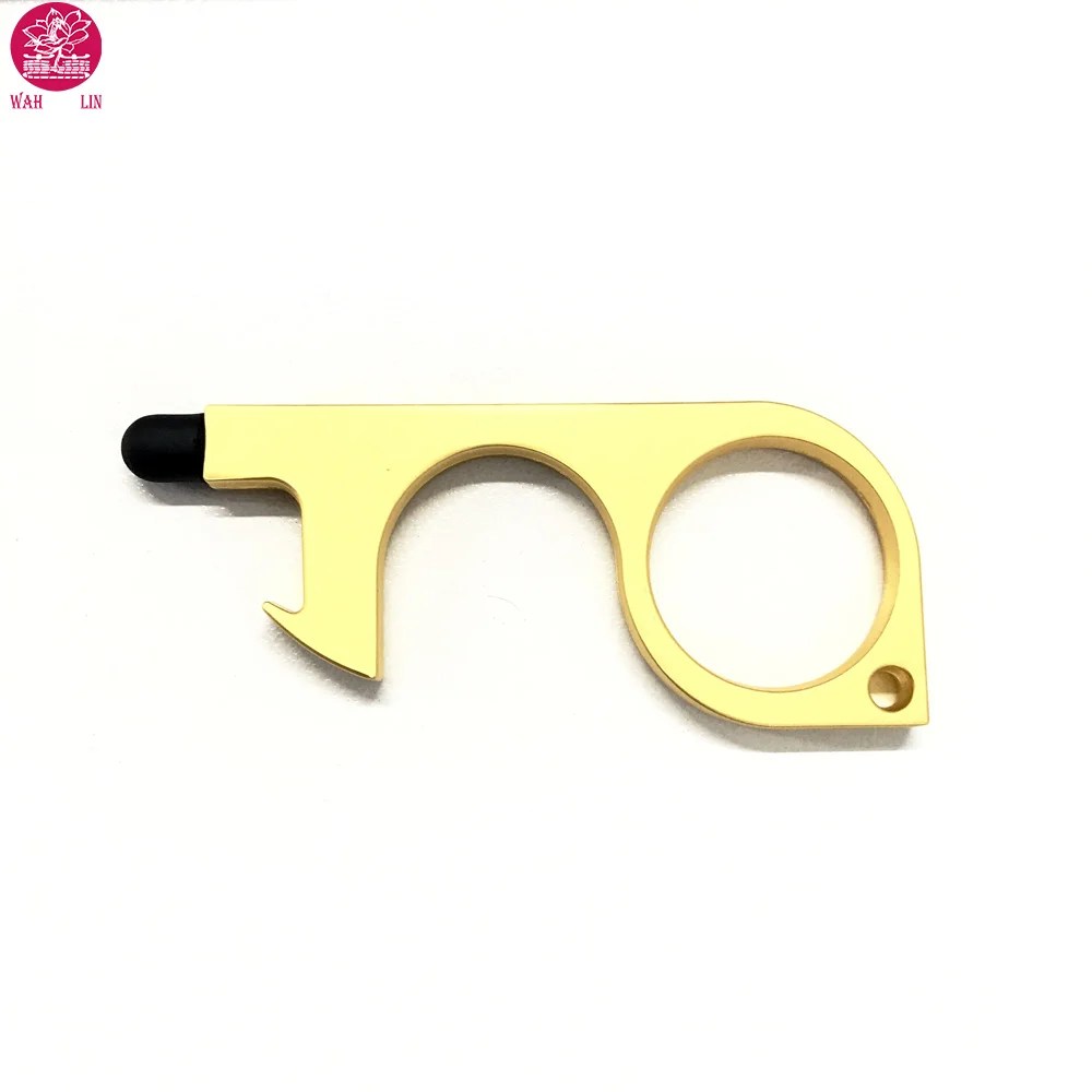 Door Opener Handheld Clean Copper Key No Touch Hand Tool