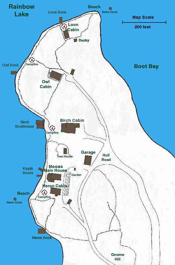 WAKANDA Map Adirondack Waterfront Rental Cabins Lakefront Vacation