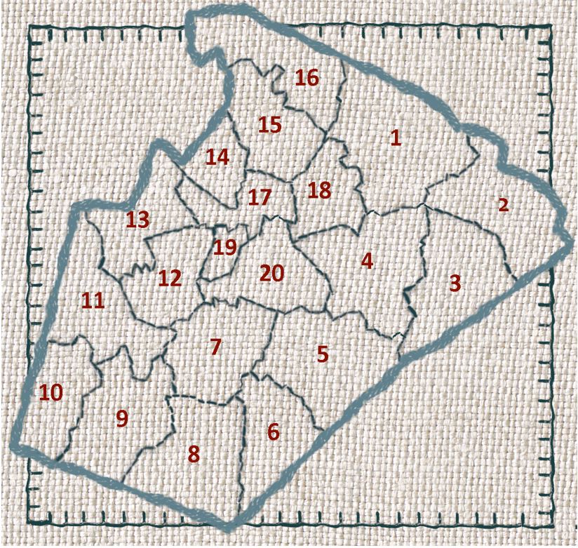 Wake County Genealogical Society Wake County Township Map