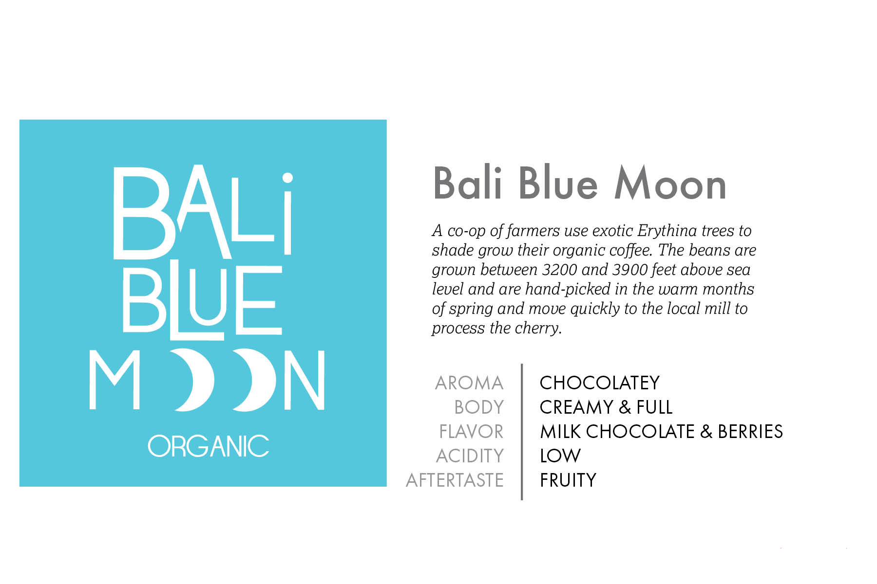 Bali Blue Moon Wake Forest Coffee Company