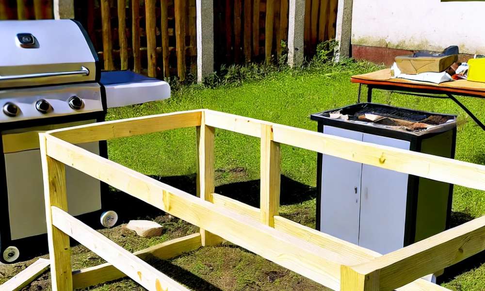 How To Build Outdoor Kitchen Frame Wakeful Home