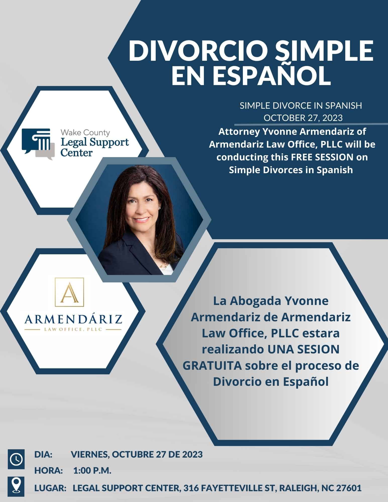 Simple Divorce in Spanish / Divorcio Simple en Espanol Wake County Legal Support Center