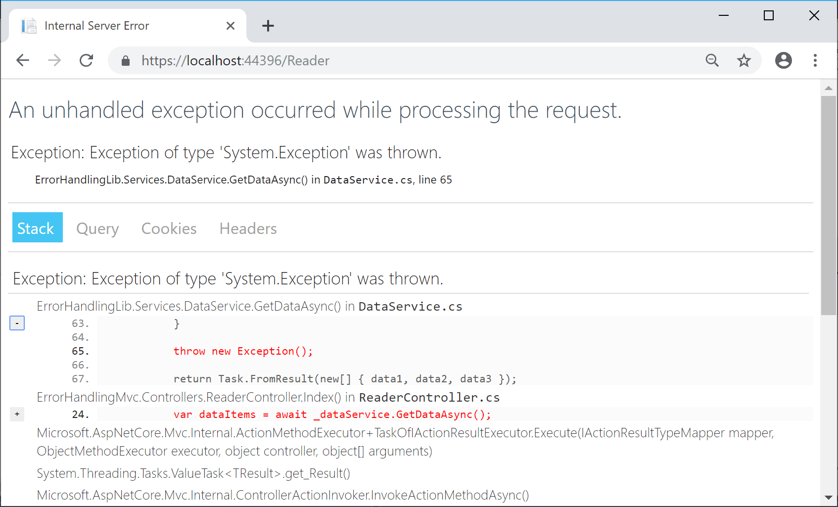 Handling Errors in ASP Core Wake Up And Code!