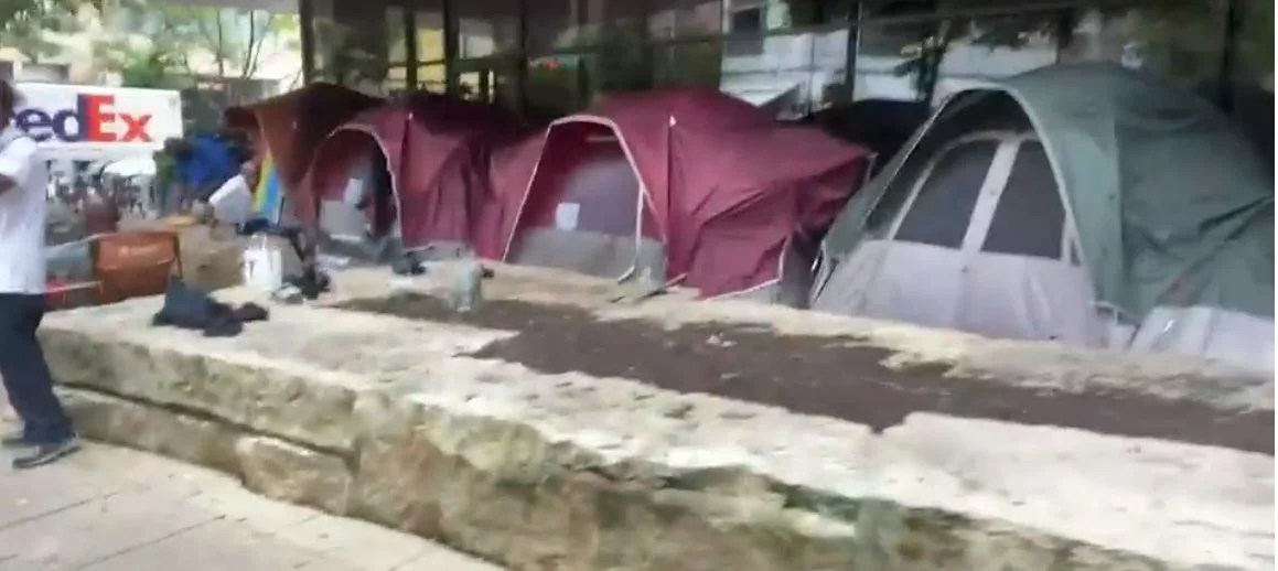 A Glimpse Of Austin TX Tent City Wake Up Sheeple!