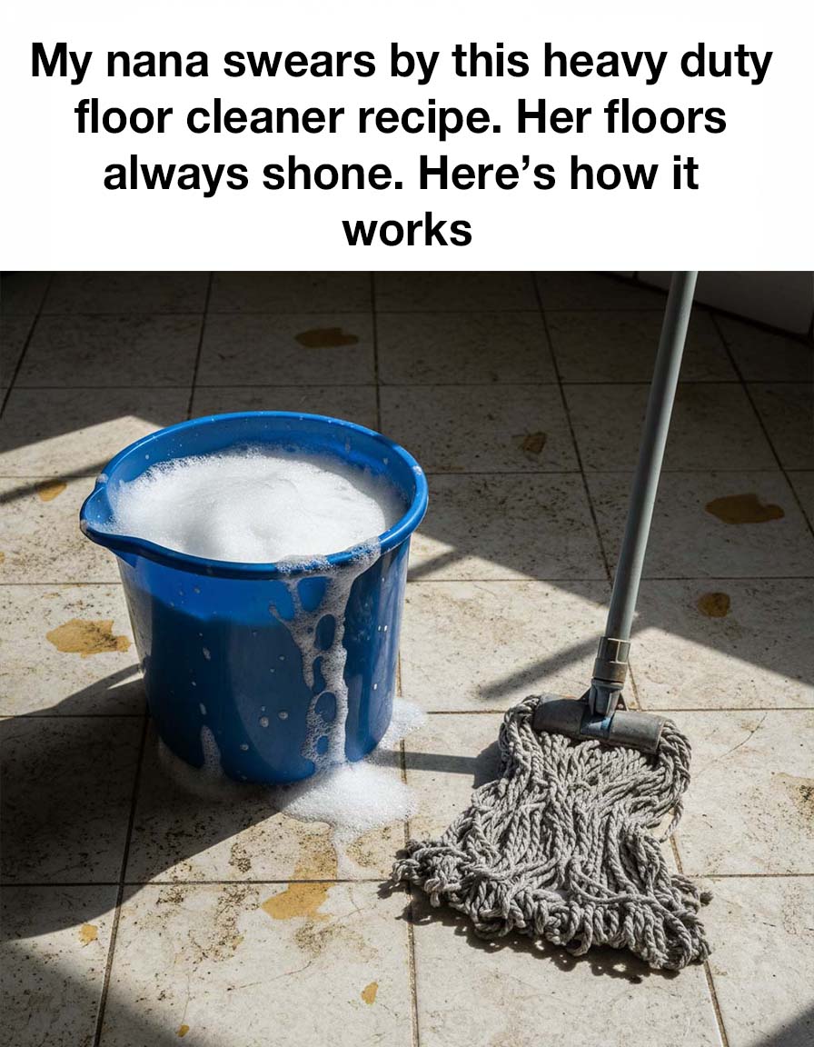 My nana swears by this heavy duty floor cleaner recipe! Wake Up Your Mind