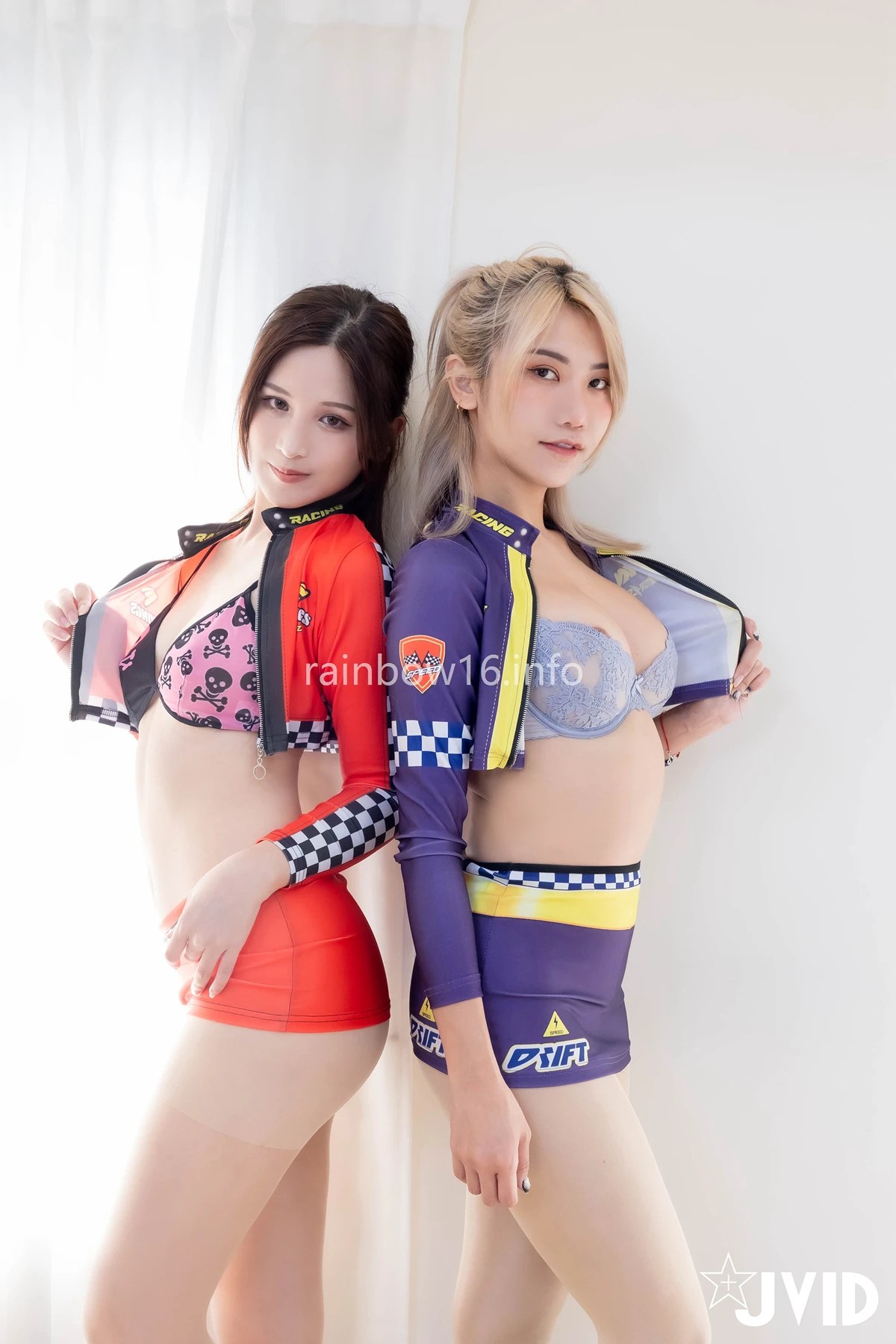 JVID 伊芙蝶与Ash艾希首次合作 赛车女郎主题珍藏 Set.03