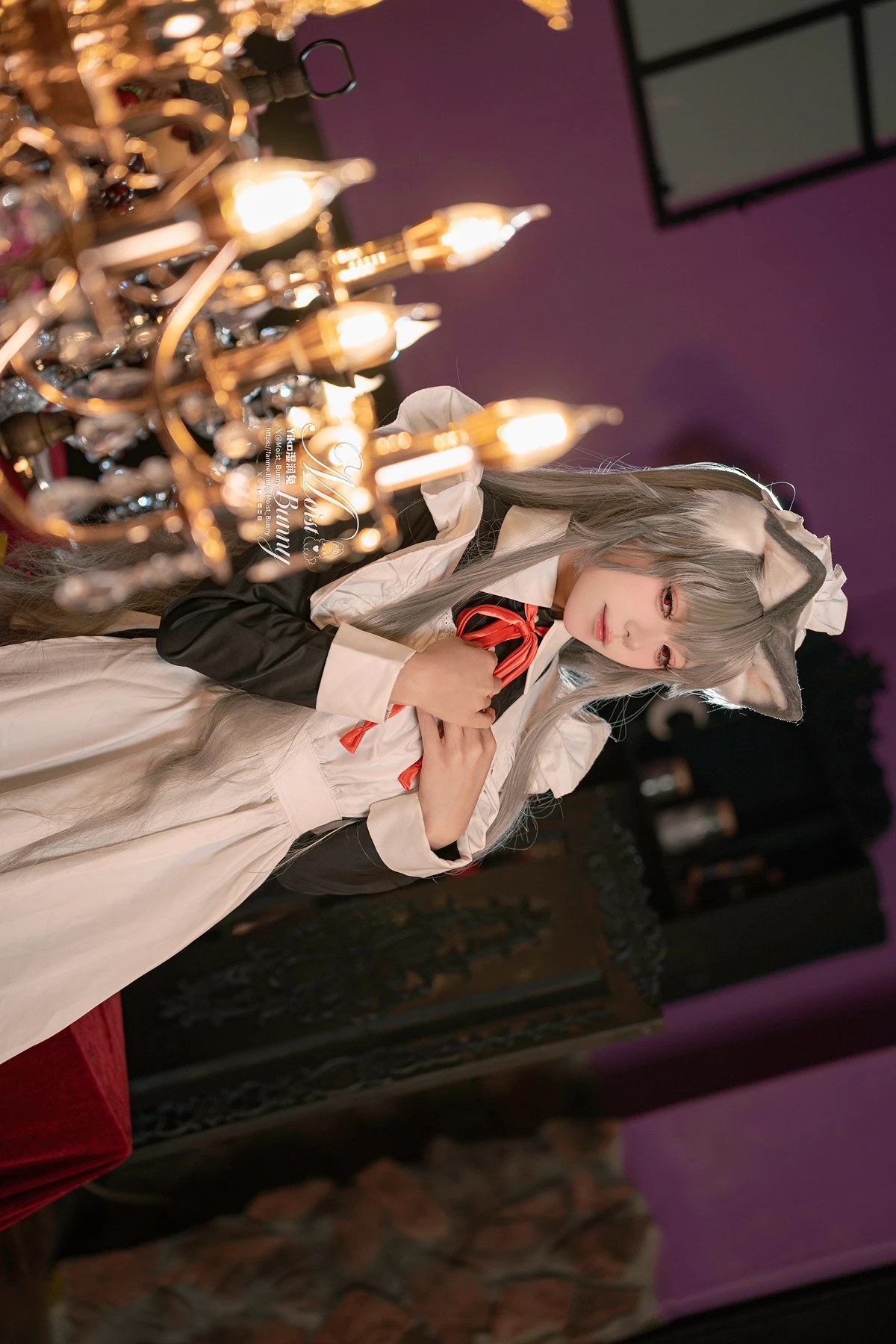 黏黏团子兔Cosplay 2月月票特典菲奇子女仆