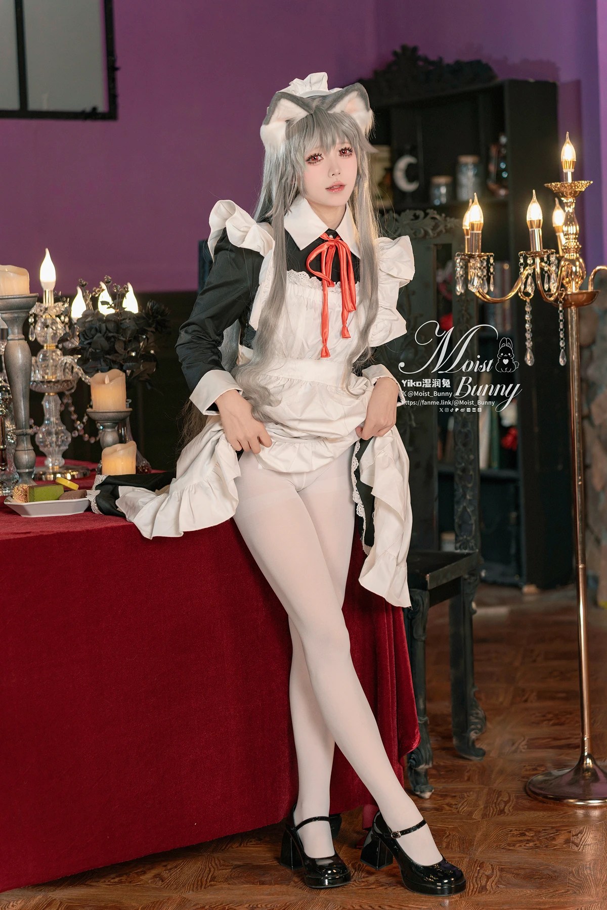 黏黏团子兔Cosplay 2月月票特典菲奇子女仆