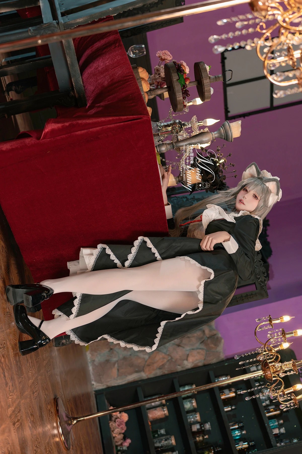 黏黏团子兔Cosplay 2月月票特典菲奇子女仆