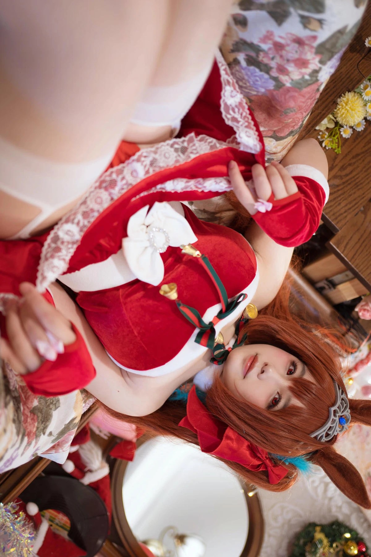 阿半今天很开心 Cosplay 赛马娘大和赤骥绯红的星落之夜