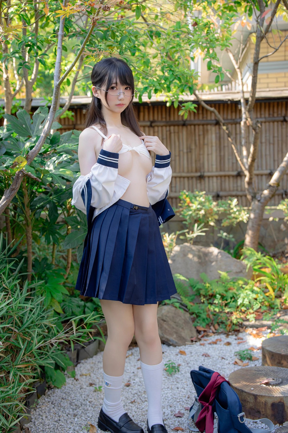 魔物喵Nagisa Cosplay真面目な委員長造型