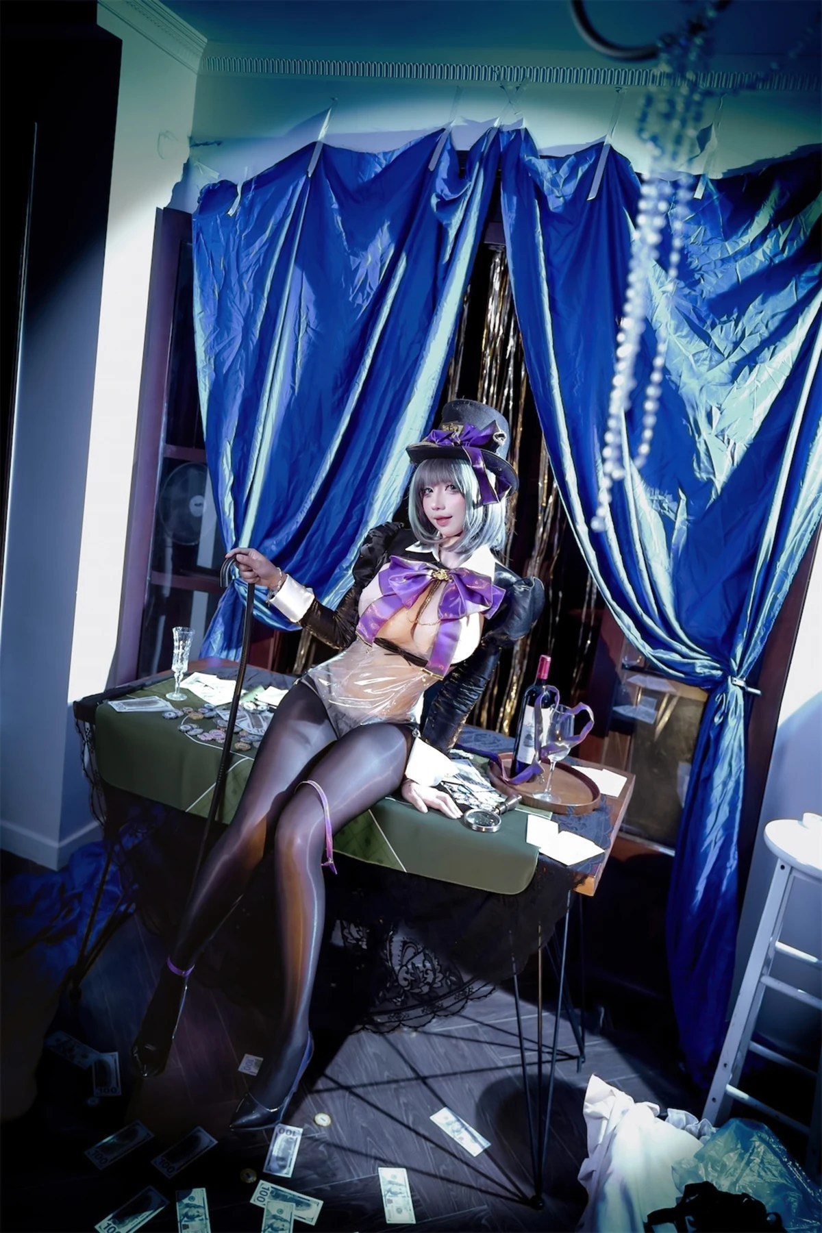 九曲Jean Cosplay 柴郡绚烂夜梦