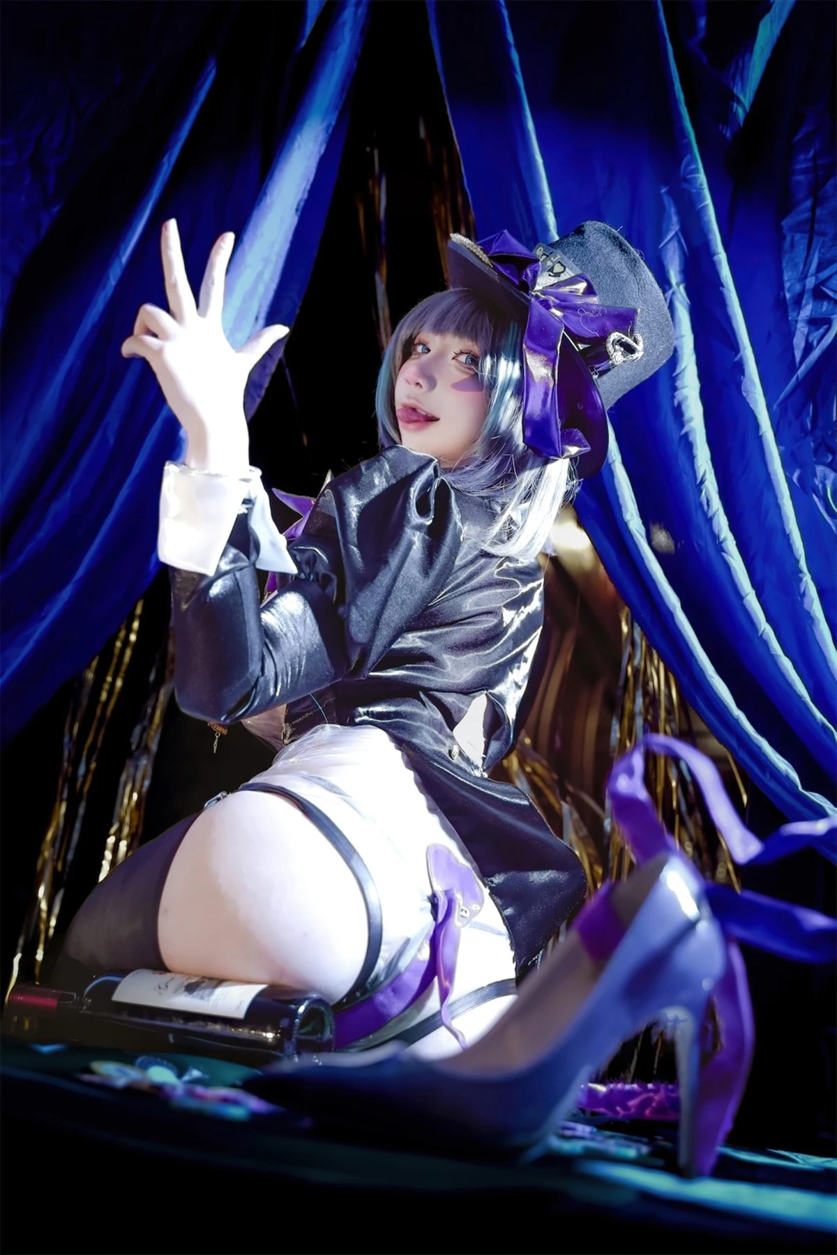 九曲Jean Cosplay 柴郡绚烂夜梦