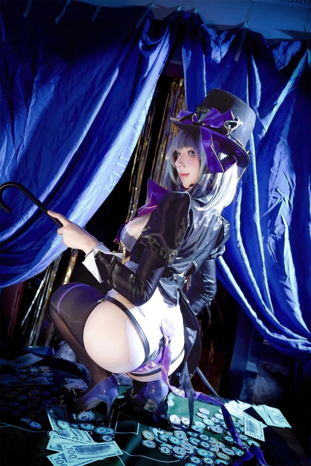 九曲Jean Cosplay 柴郡绚烂夜梦