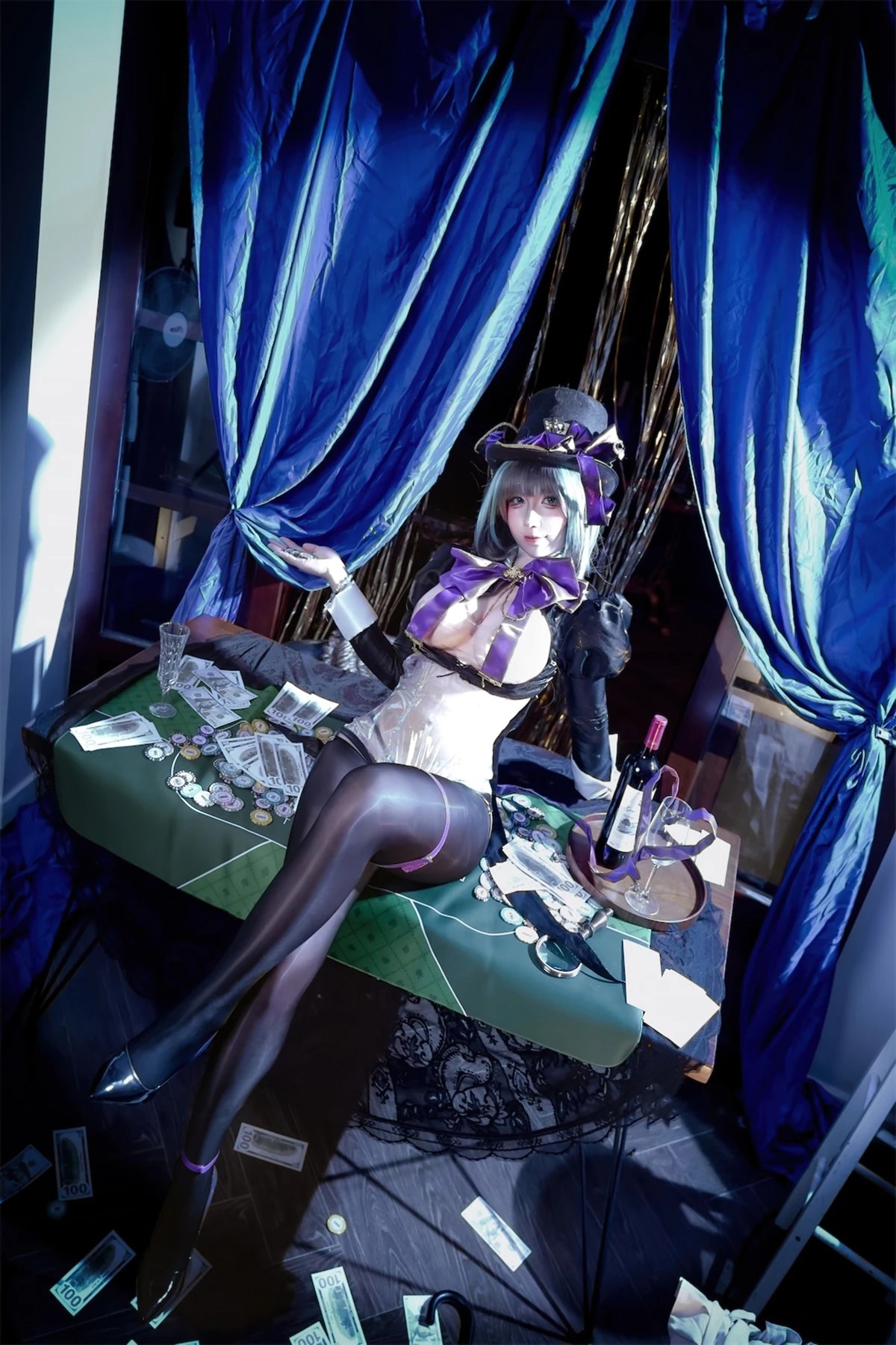 九曲Jean Cosplay 柴郡绚烂夜梦